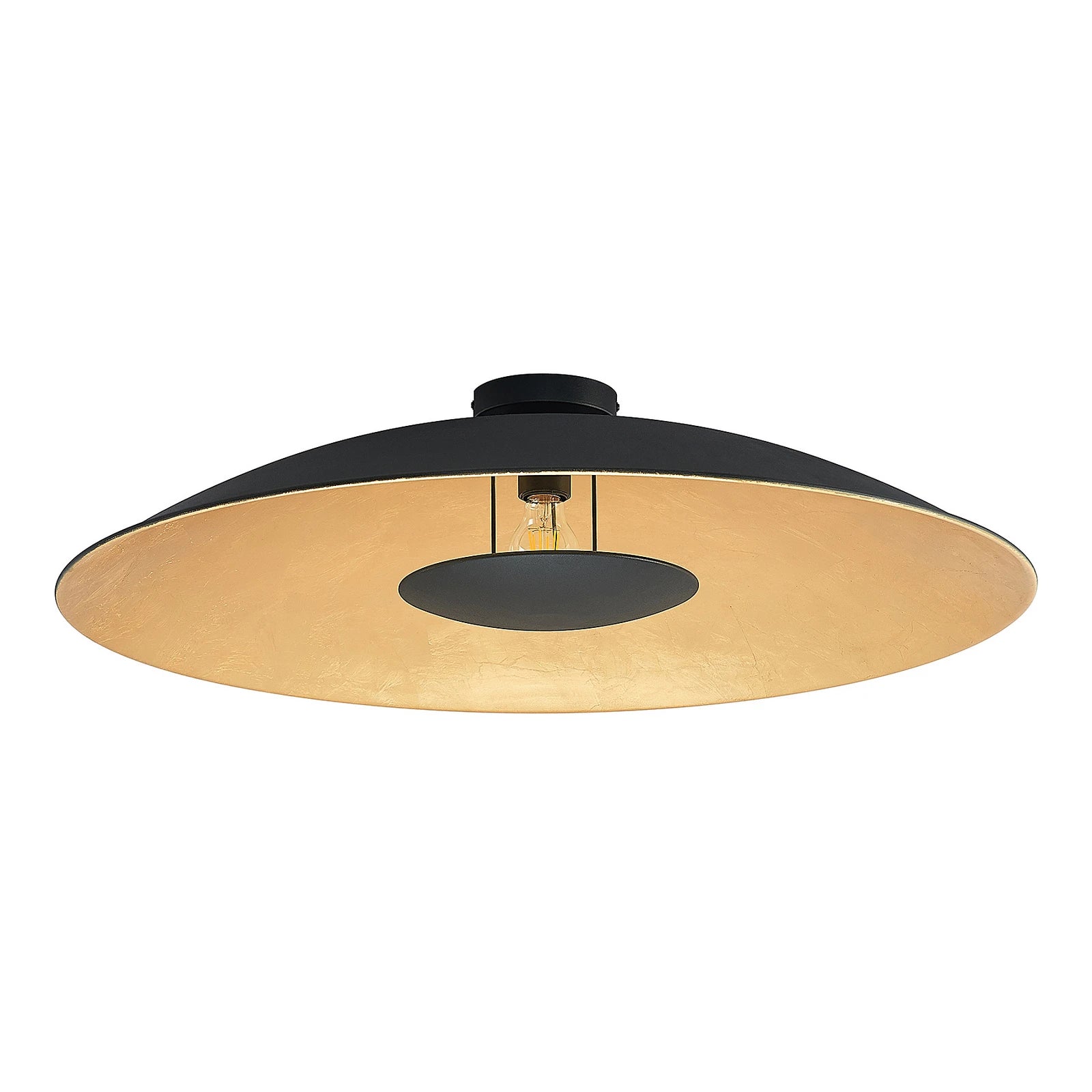 Lindby laevalgusti Narisara, Ø 80 cm, E27, must-kuldne