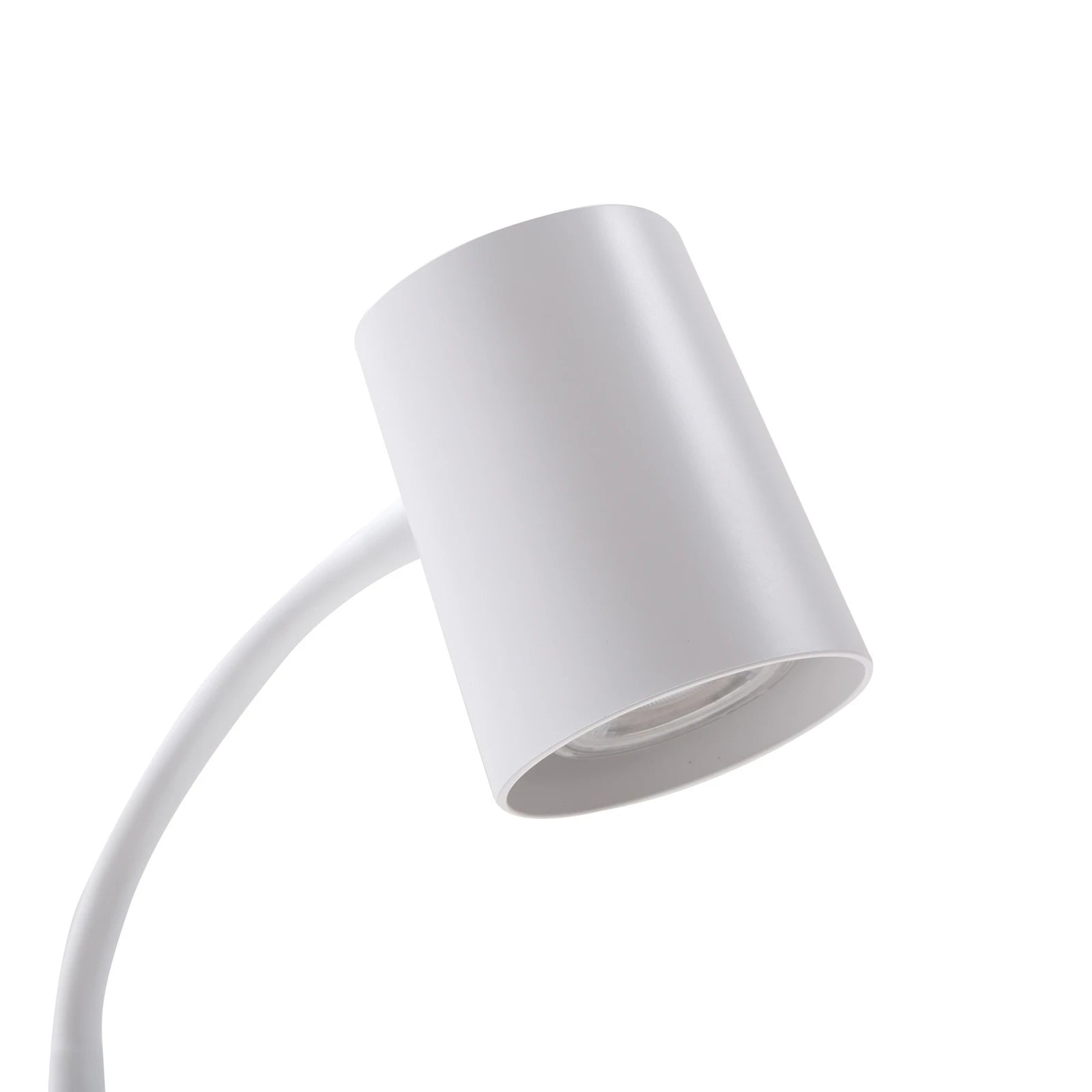 Lindby Radka laualamp, valge, plastik, GU10, painduv varras