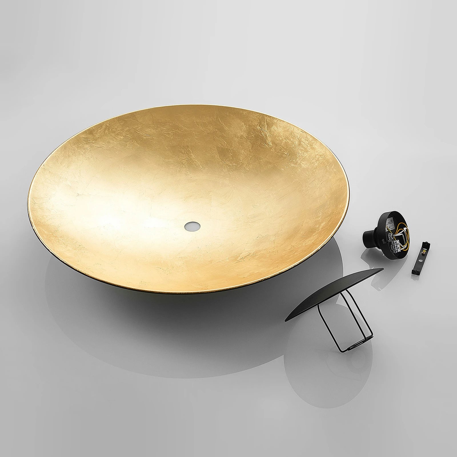 Lindby laevalgusti Narisara, Ø 80 cm, E27, must-kuldne