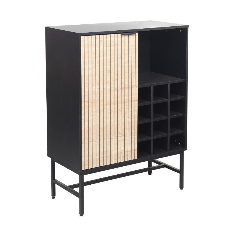 Veinikapp HELVE veiniriiuliga 80x40xK110cm, melamiin