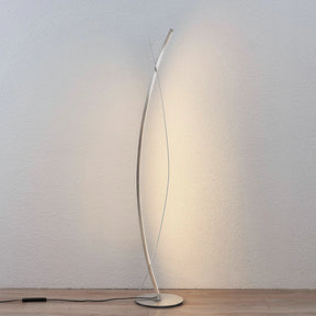 Lucande LED põrandavalgusti Marija, hõbedane, timmitav, 140 cm
