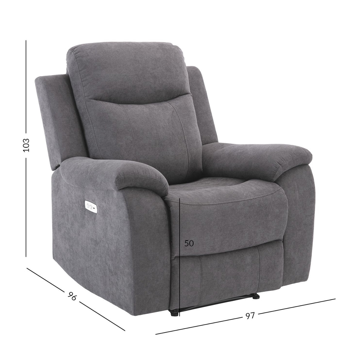 Tugitool MILO elektriline hall recliner