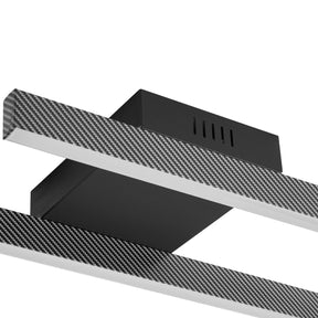 Lucande LED laevalgusti Yvor, 100 cm, must, alumiinium